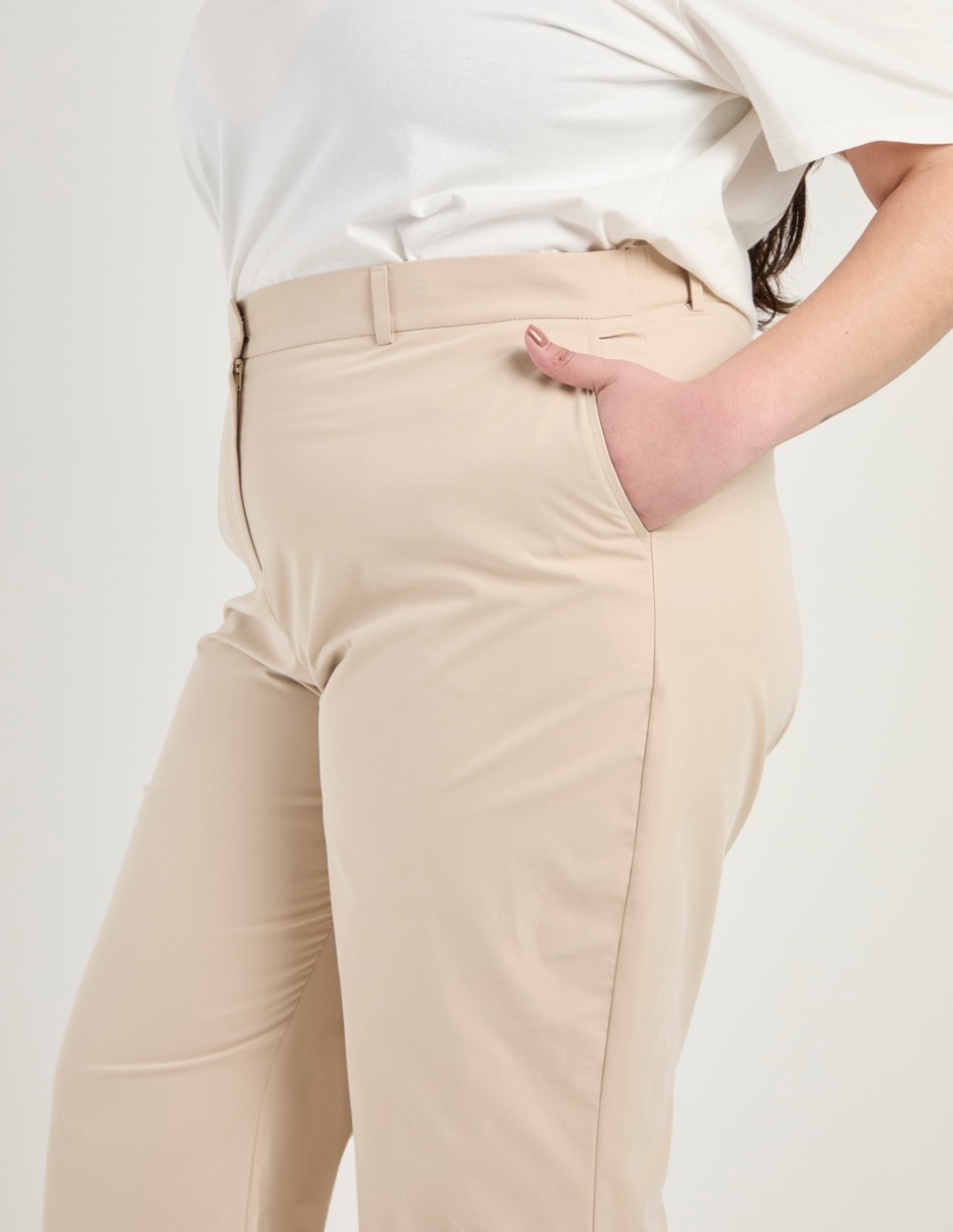 Pantalón chino straight para mujer 5