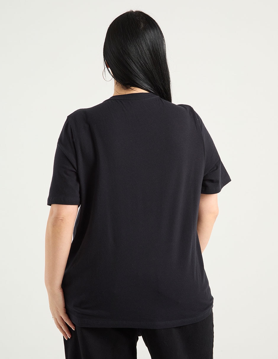 Playera manga corta cuello V para mujer 6