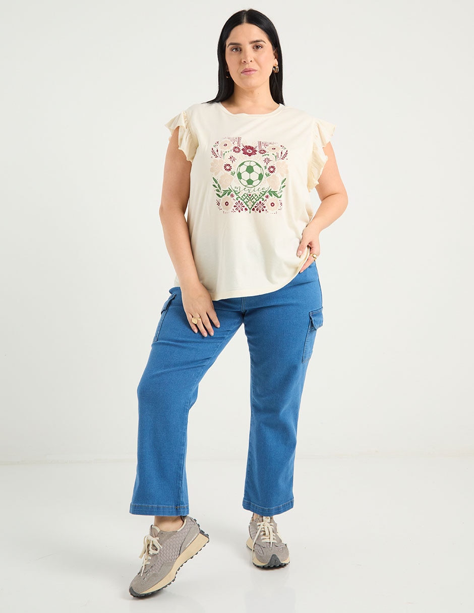 Jeans relaxed straight para mujer 2