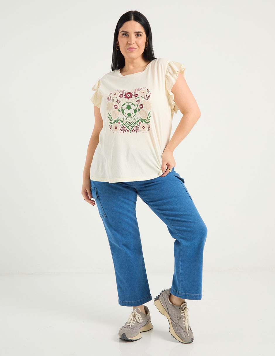 Jeans relaxed straight para mujer 3