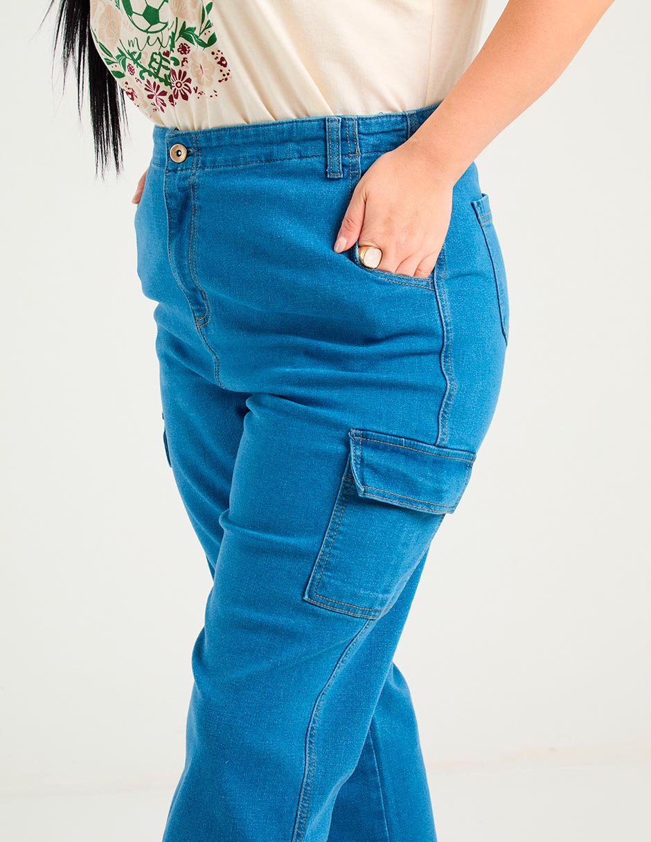 Jeans relaxed straight para mujer 5