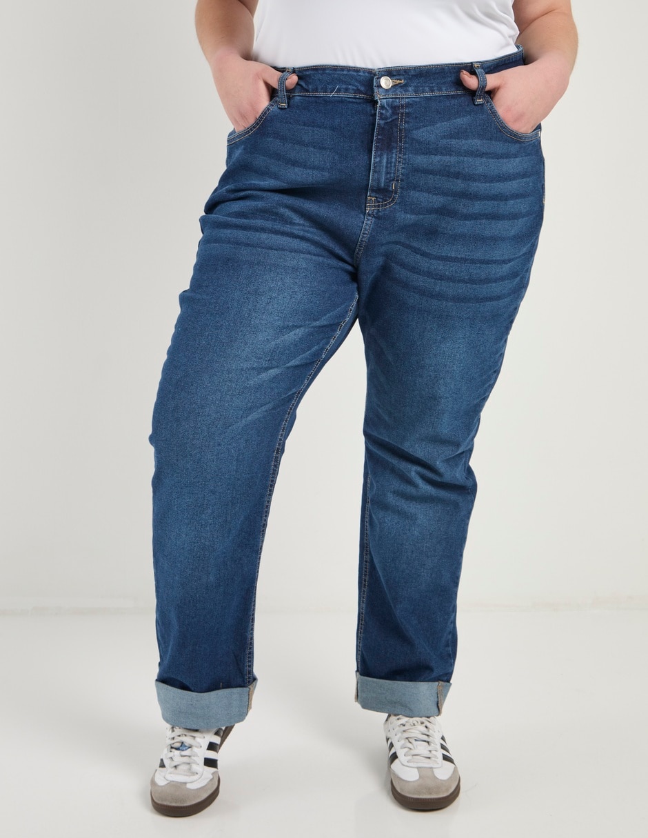 Jeans straight cintura para mujer Jeans straight cintura para mujer