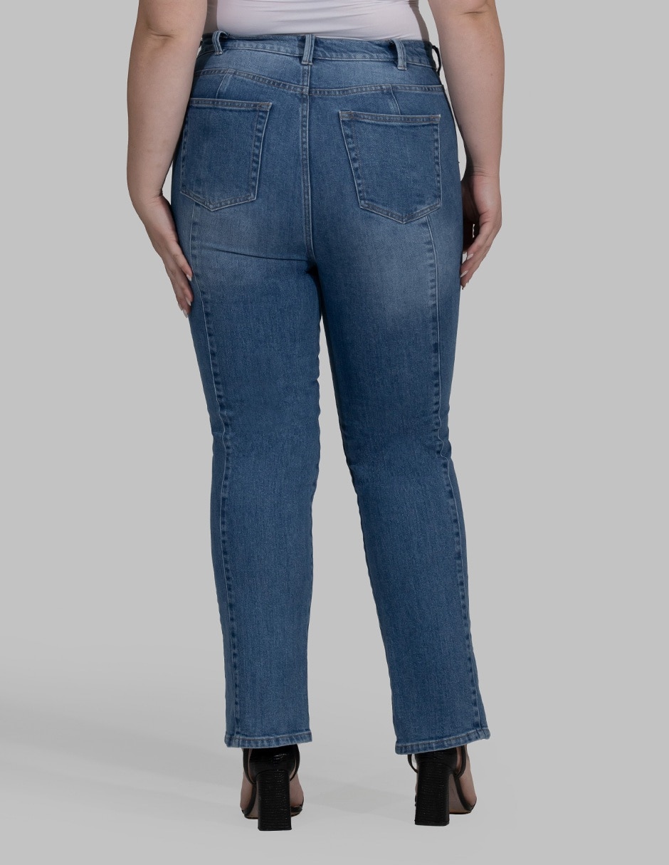 Jeans straight para mujer 2