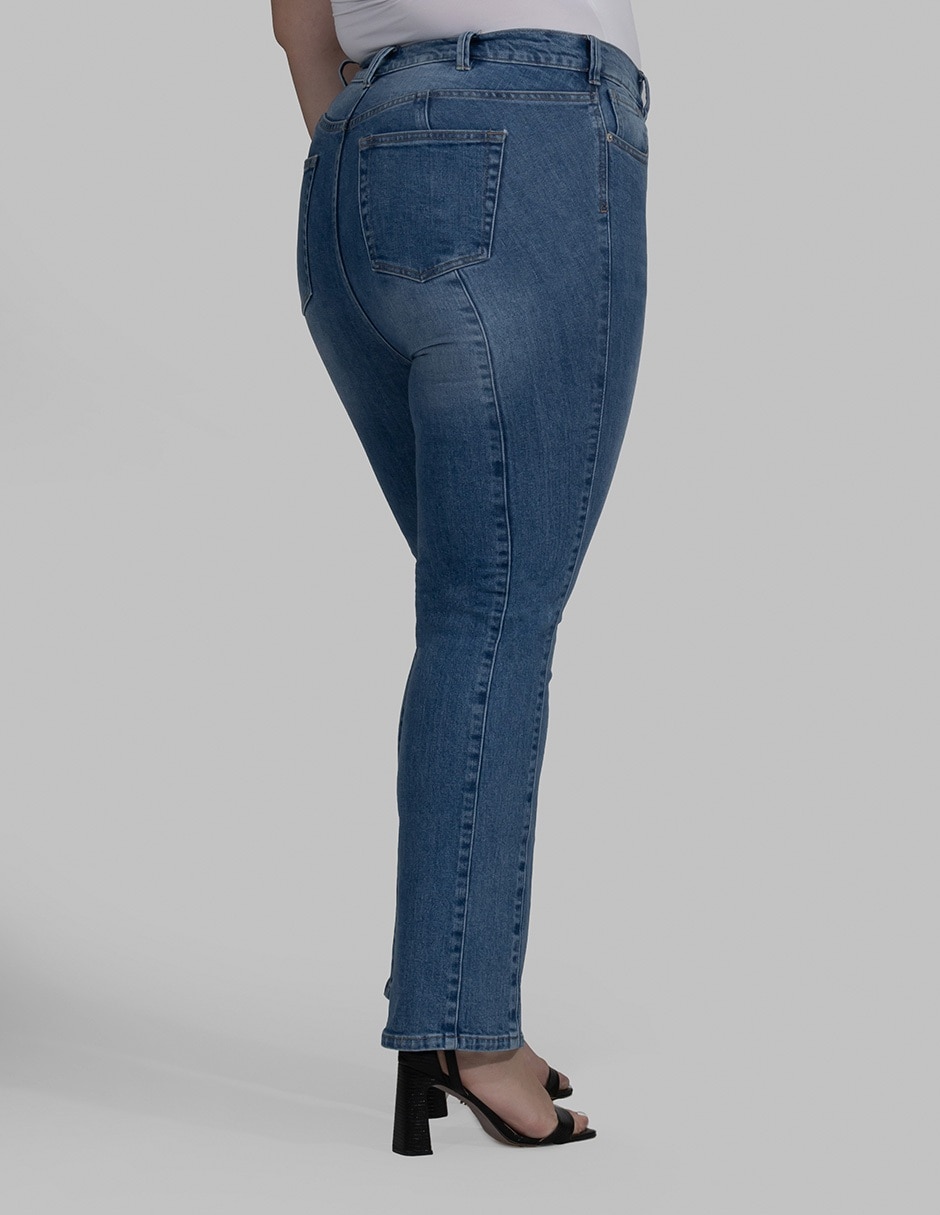 Jeans straight para mujer 4