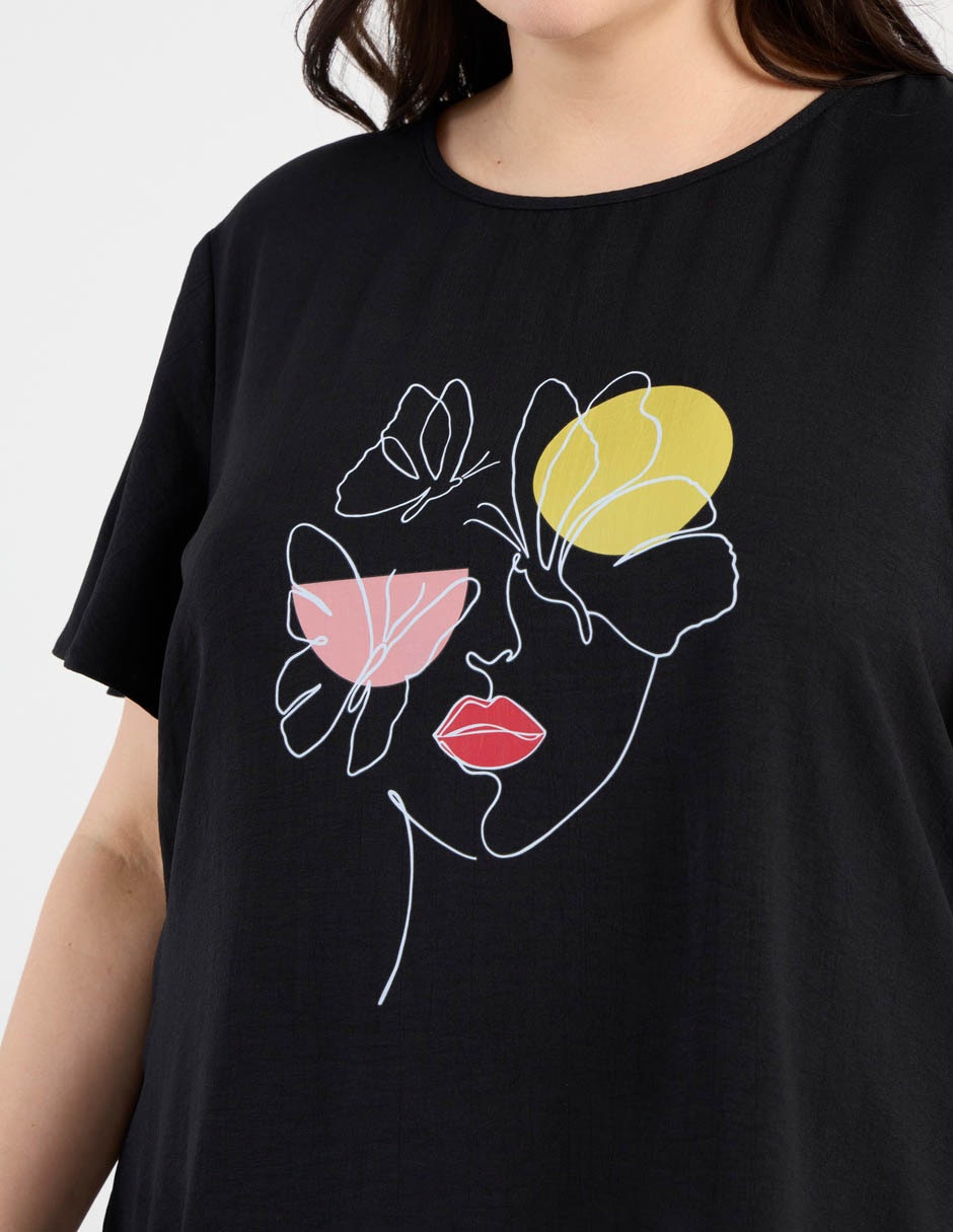Blusa manga al codo para mujer 5