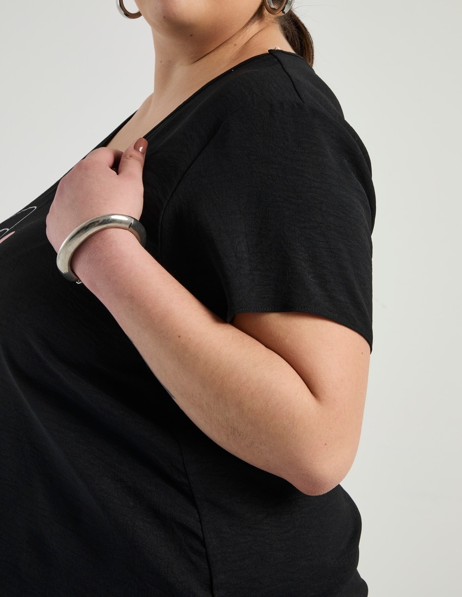 Blusa manga corta para mujer 5