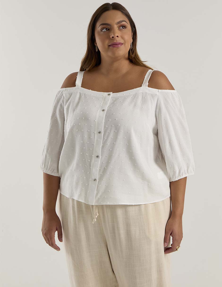 Blusa manga 3/4 para mujer