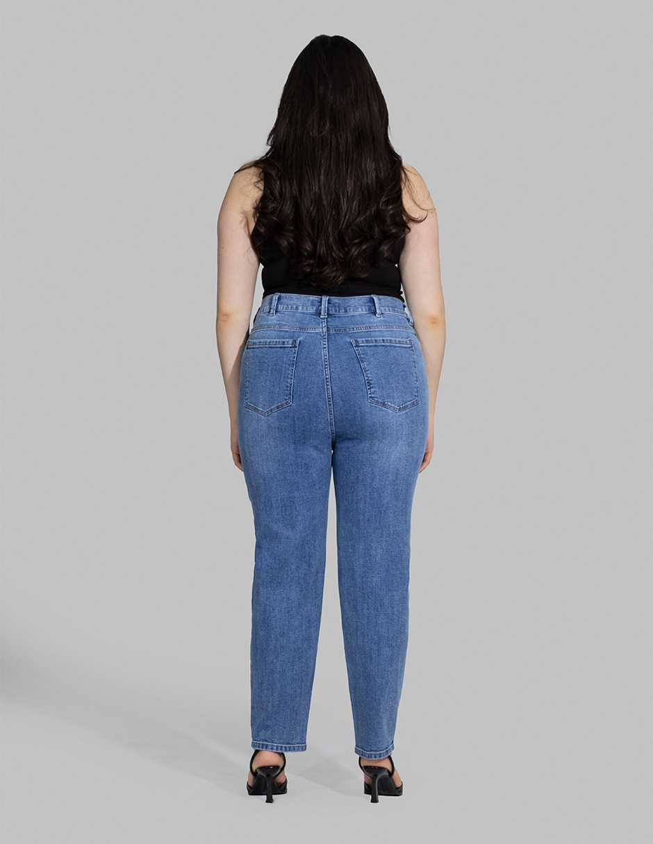 Jeans straight para mujer 2