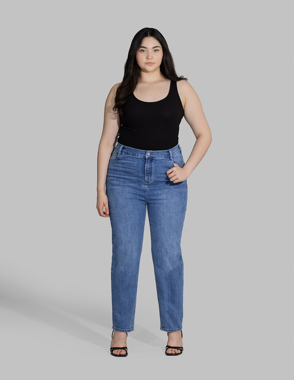 Jeans straight para mujer 3