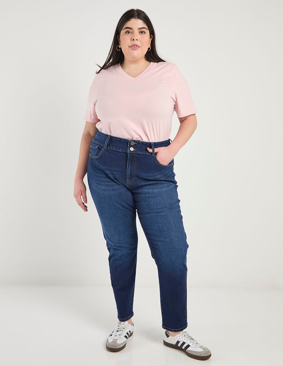 Jeans skinny cintura alta para mujer 3