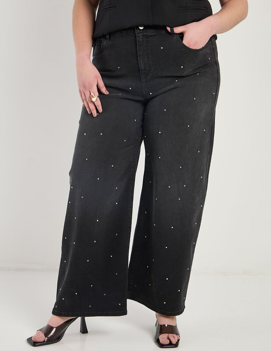 Jeans amplio cintura para mujer Jeans amplio cintura para mujer