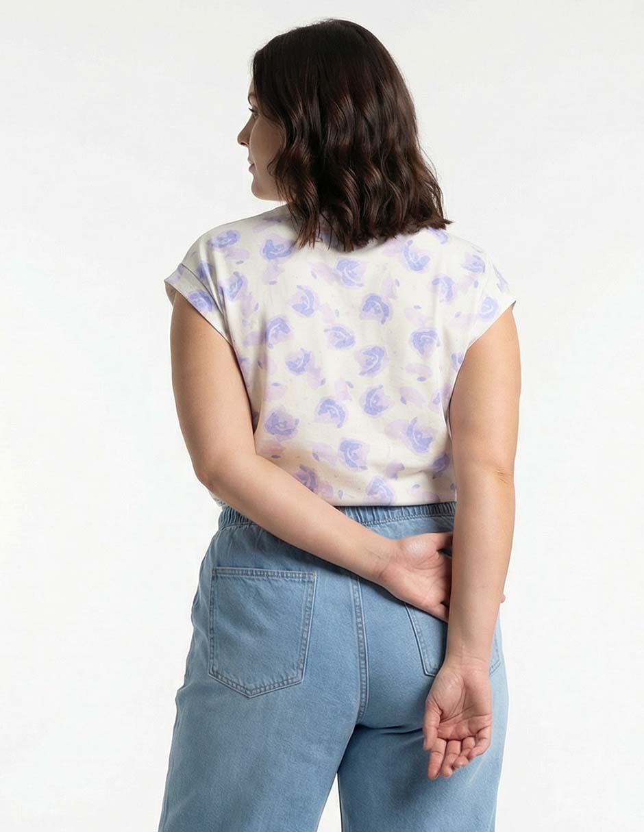 Playera cuello redondo para mujer 2