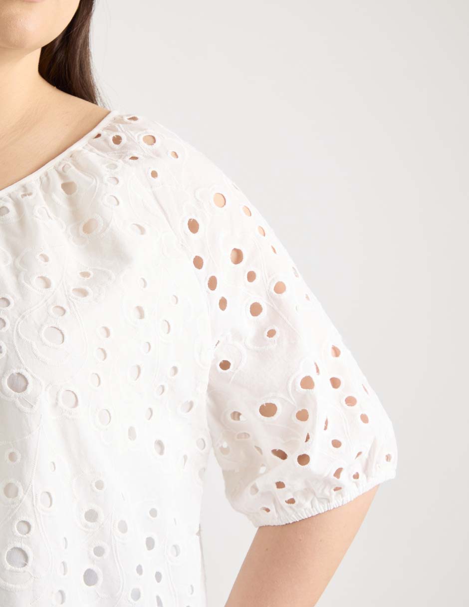 Blusa manga al codo para mujer 5