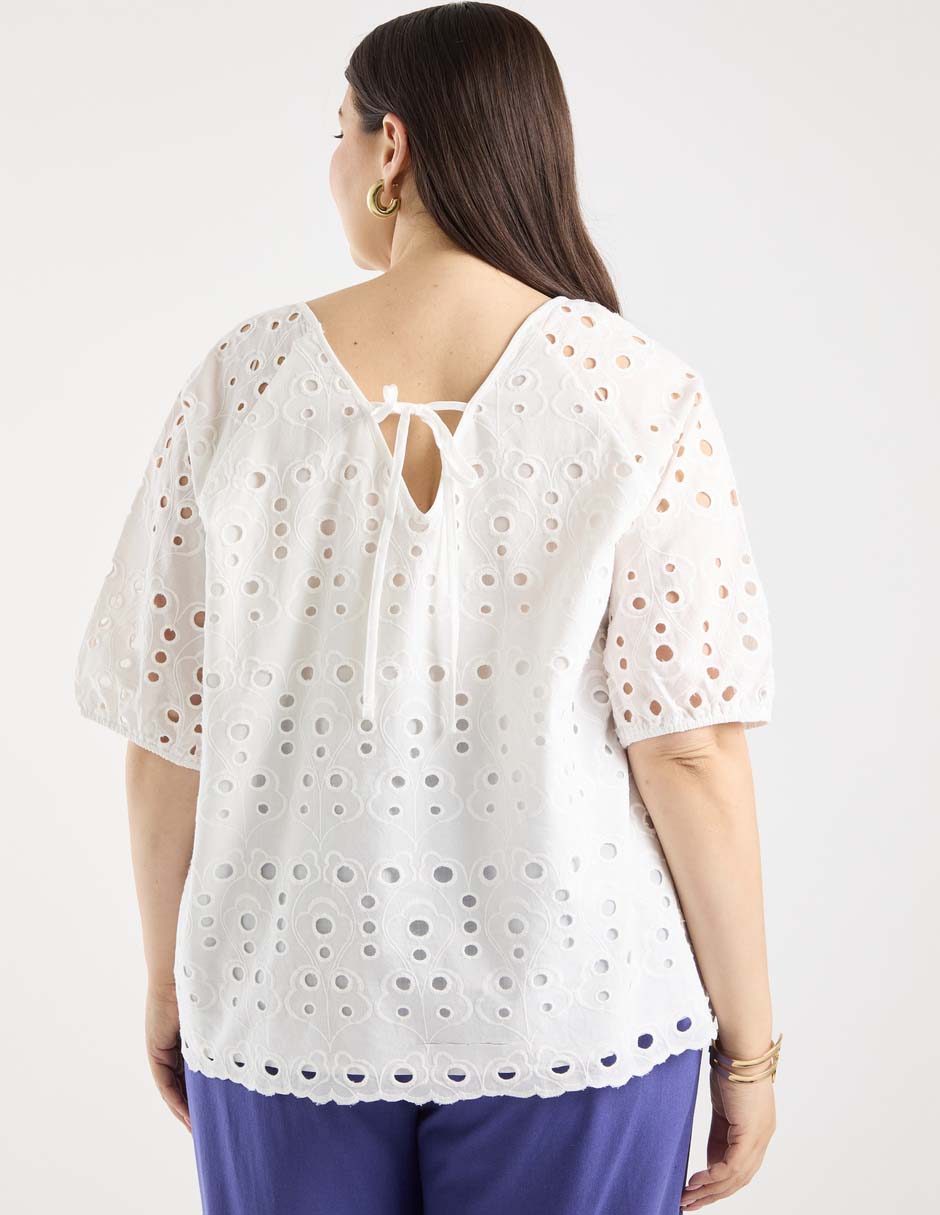 Blusa manga al codo para mujer 6