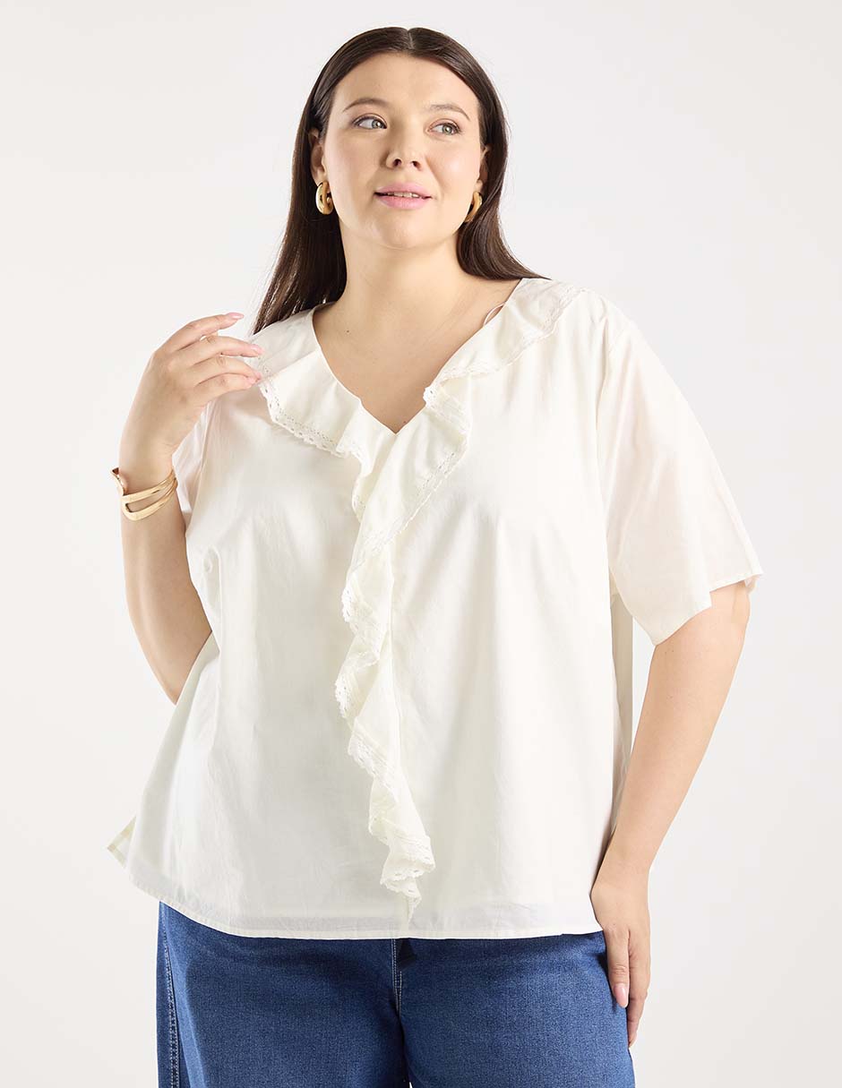 Blusa manga al codo para mujer 2