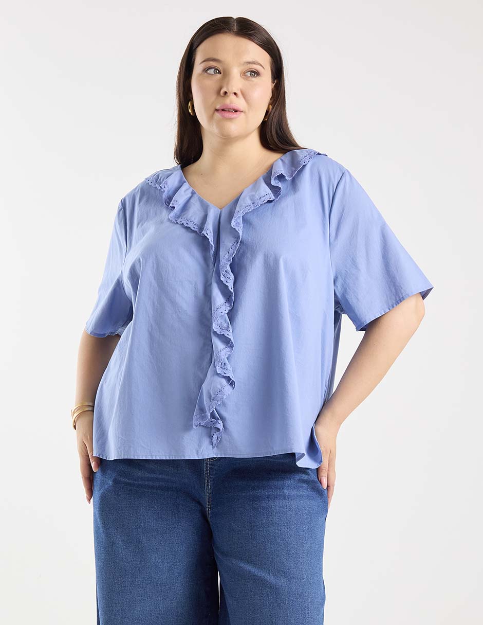 BLUSA WKMX261006-0, 38, AZUL CAMPESTRE