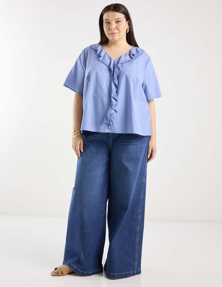 BLUSA WKMX261006-0, 38, AZUL CAMPESTRE