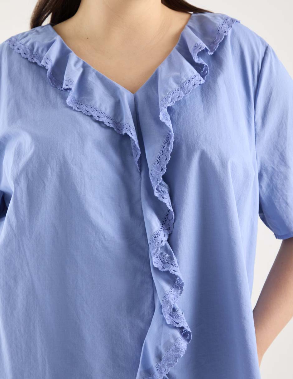 BLUSA WKMX261006-0, 38, AZUL CAMPESTRE
