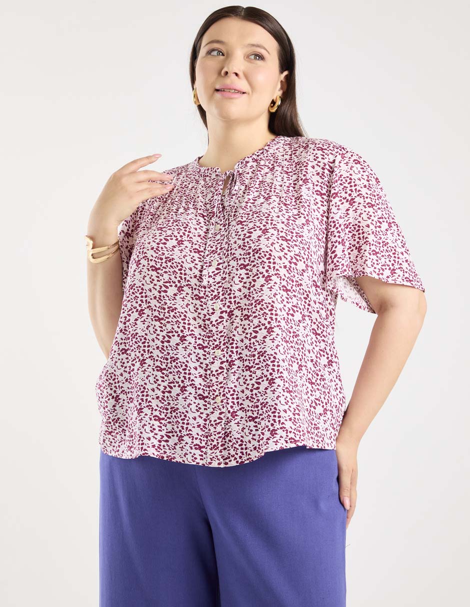 Blusa manga corta para mujer 2