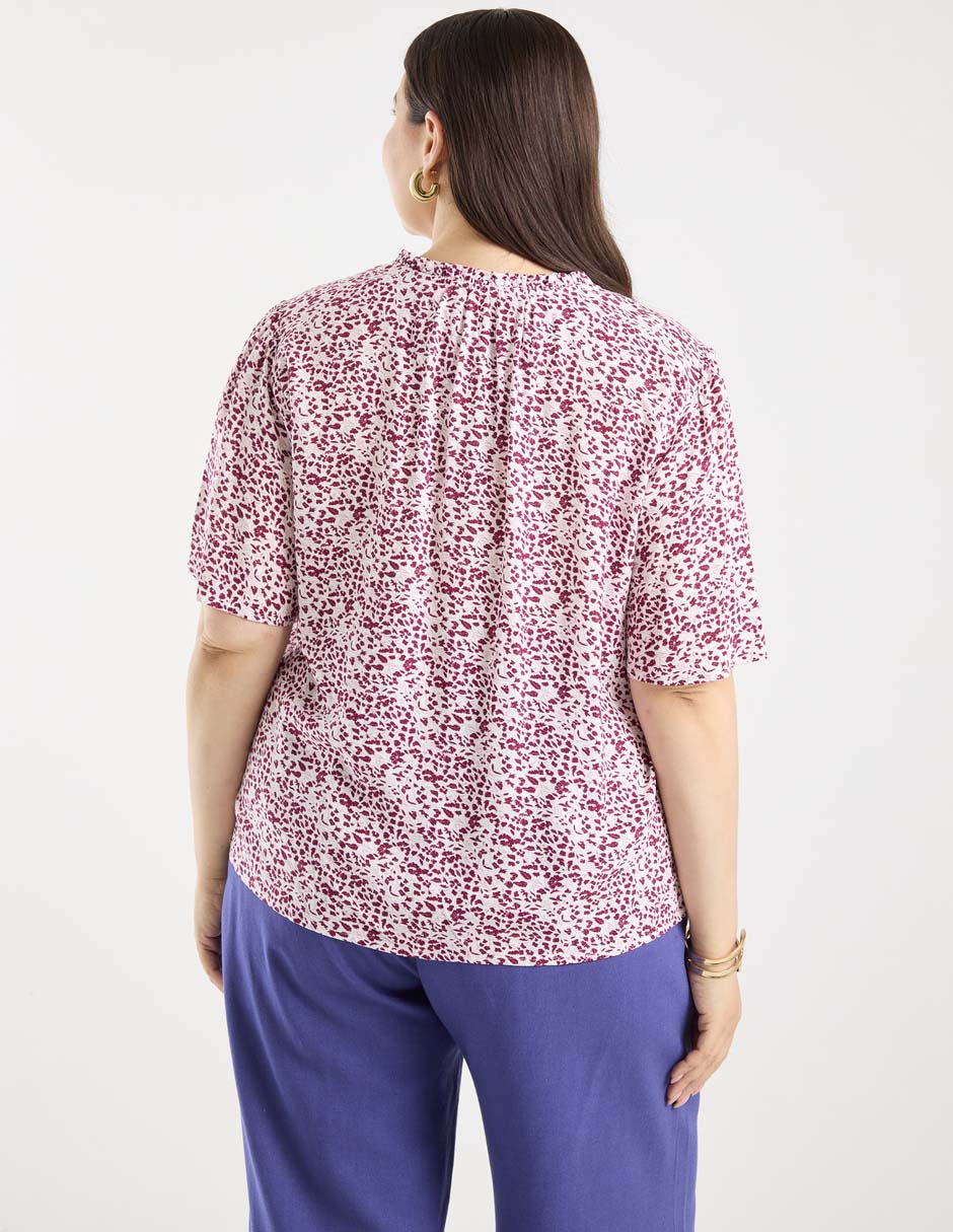 Blusa manga corta para mujer 6