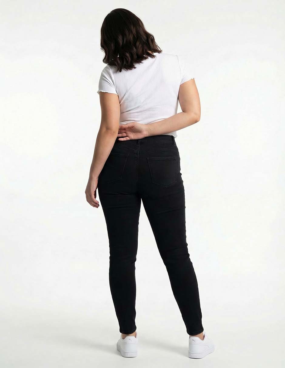 Jegging slim cintura media para mujer 2