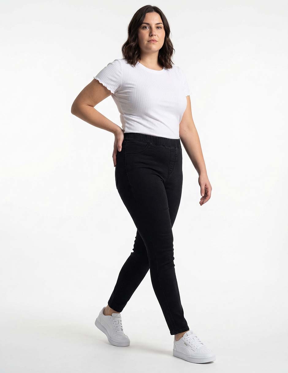 Jegging slim cintura media para mujer 3