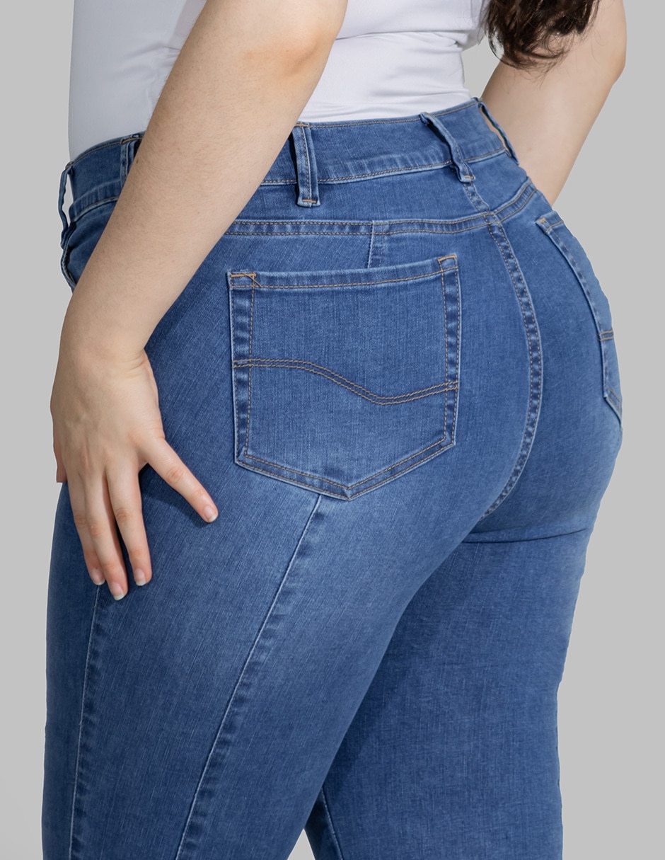 Jeans skinny cintura alta para mujer 5