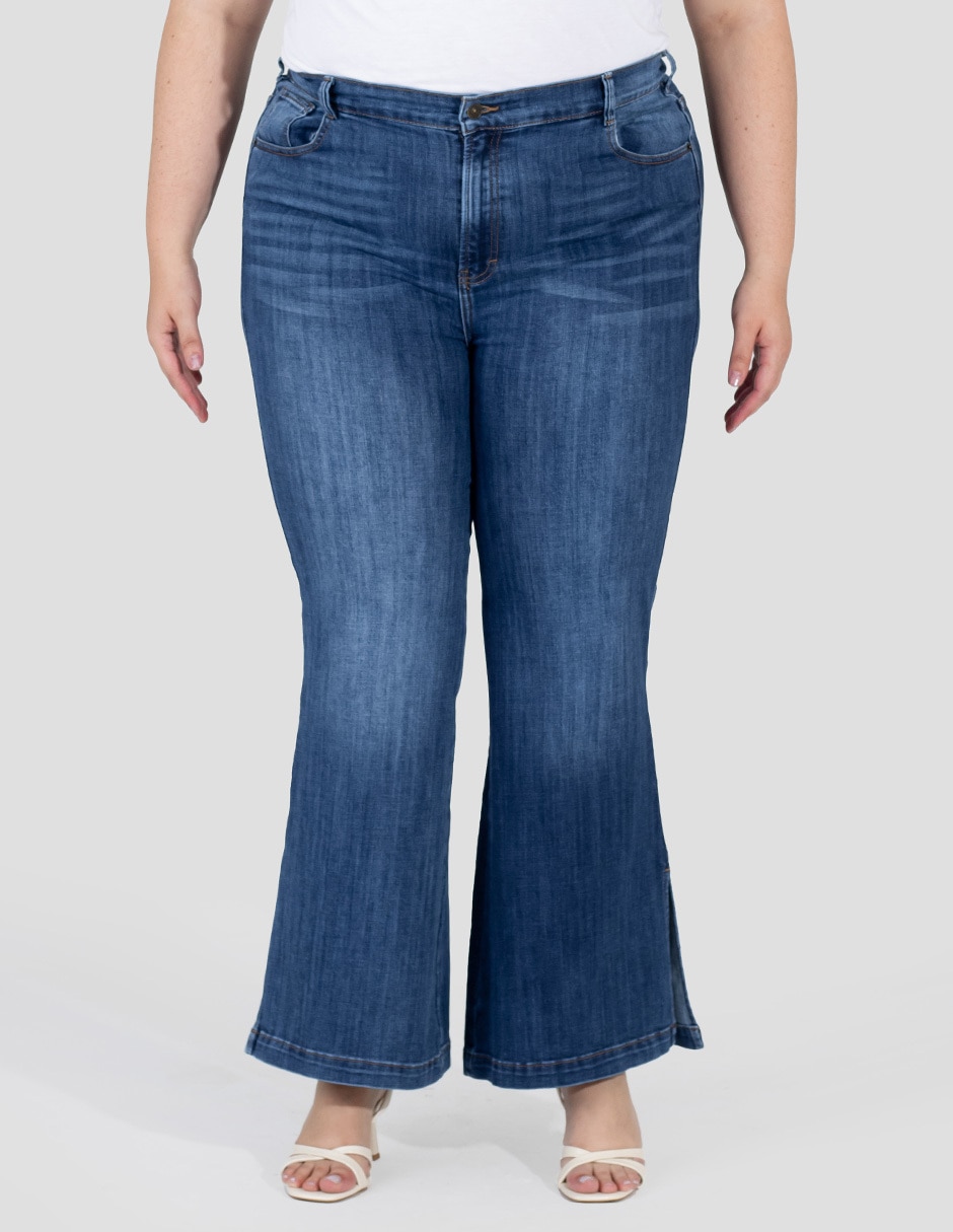 Jeans flare cintura alta para mujer Jeans flare cintura alta para mujer