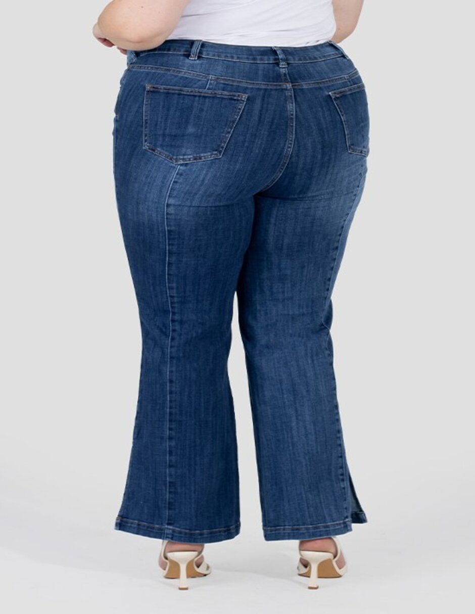 Jeans flare cintura alta para mujer 2
