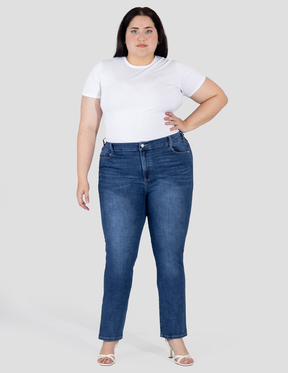 Jeans skinny cintura alta para mujer 4