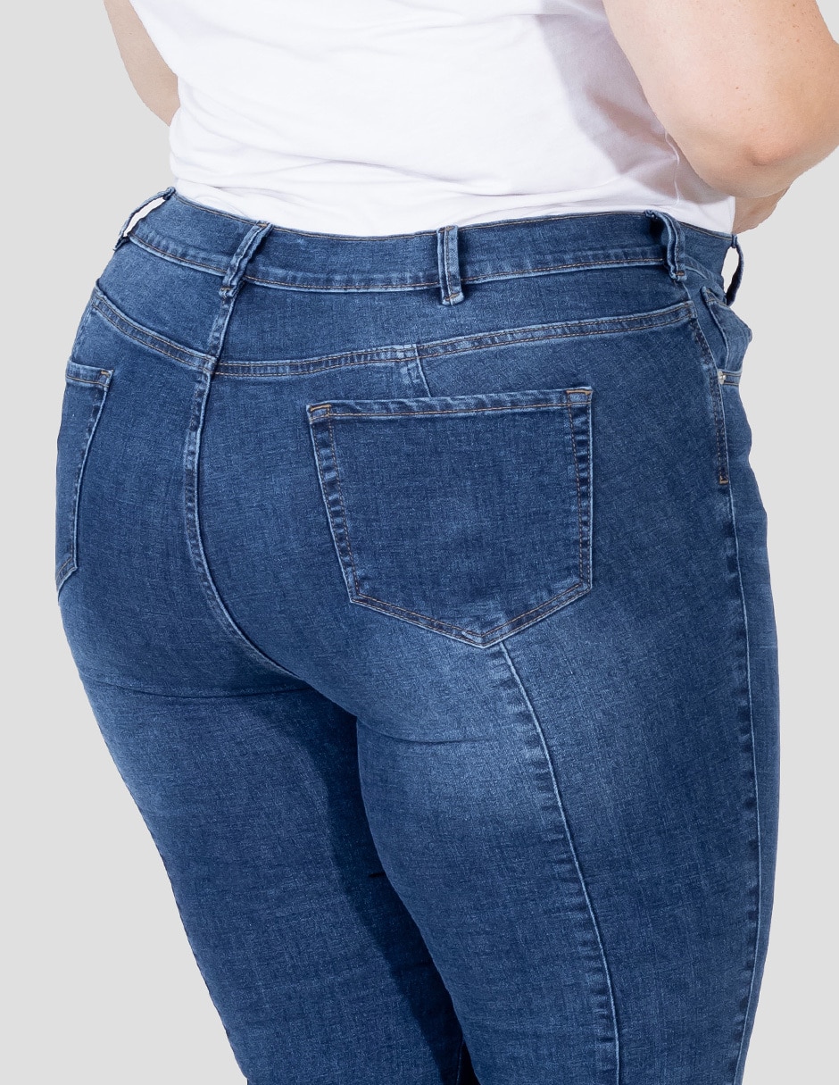 Jeans skinny cintura alta para mujer 2
